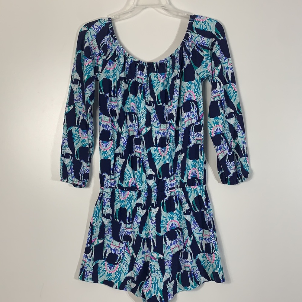 Lilly Pulitzer Lana Romper Alpaca My Bags - Picture 4 of 9